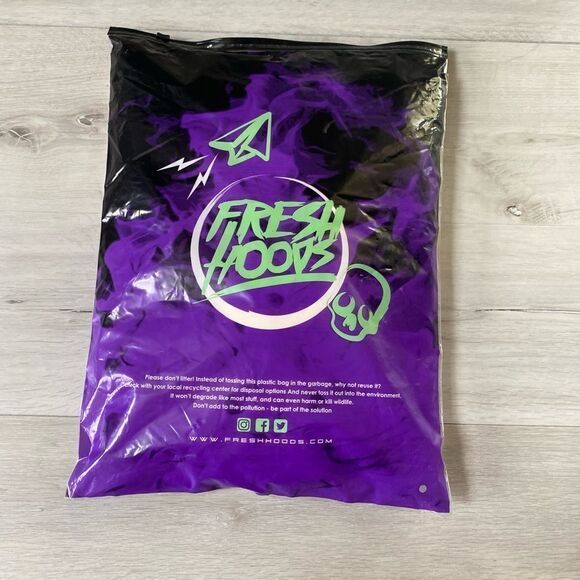 FreshHoods Dino Embroidered Hoodie - Small, Light Pink, NWT IN PACKAGING - Picture 4 of 4